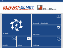 Tablet Screenshot of elhurt-elmet.pl
